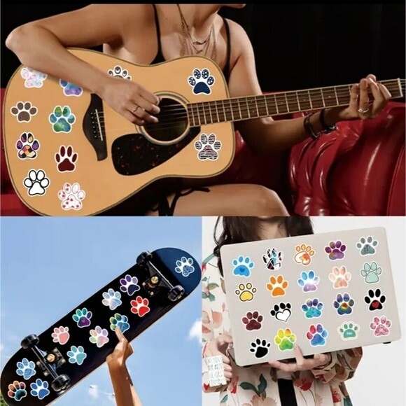 PAW print sticker bundle animal decals - Picture 4 of 8